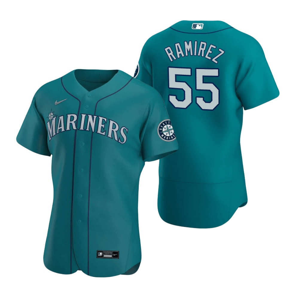 Yohan Ramirez Seattle Mariners Alternate Aqua Baseball Player Jersey