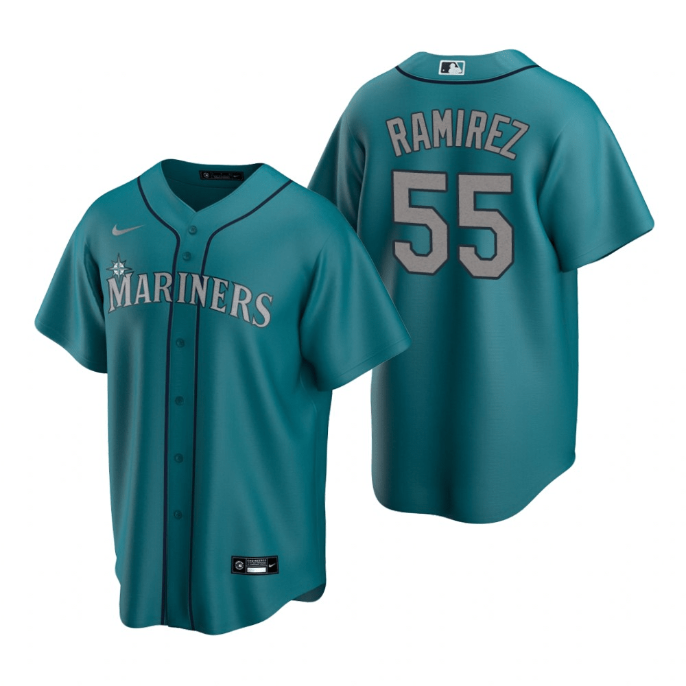 Yohan Ramirez Seattle Mariners Alternate Aqua Baseball Player Jersey