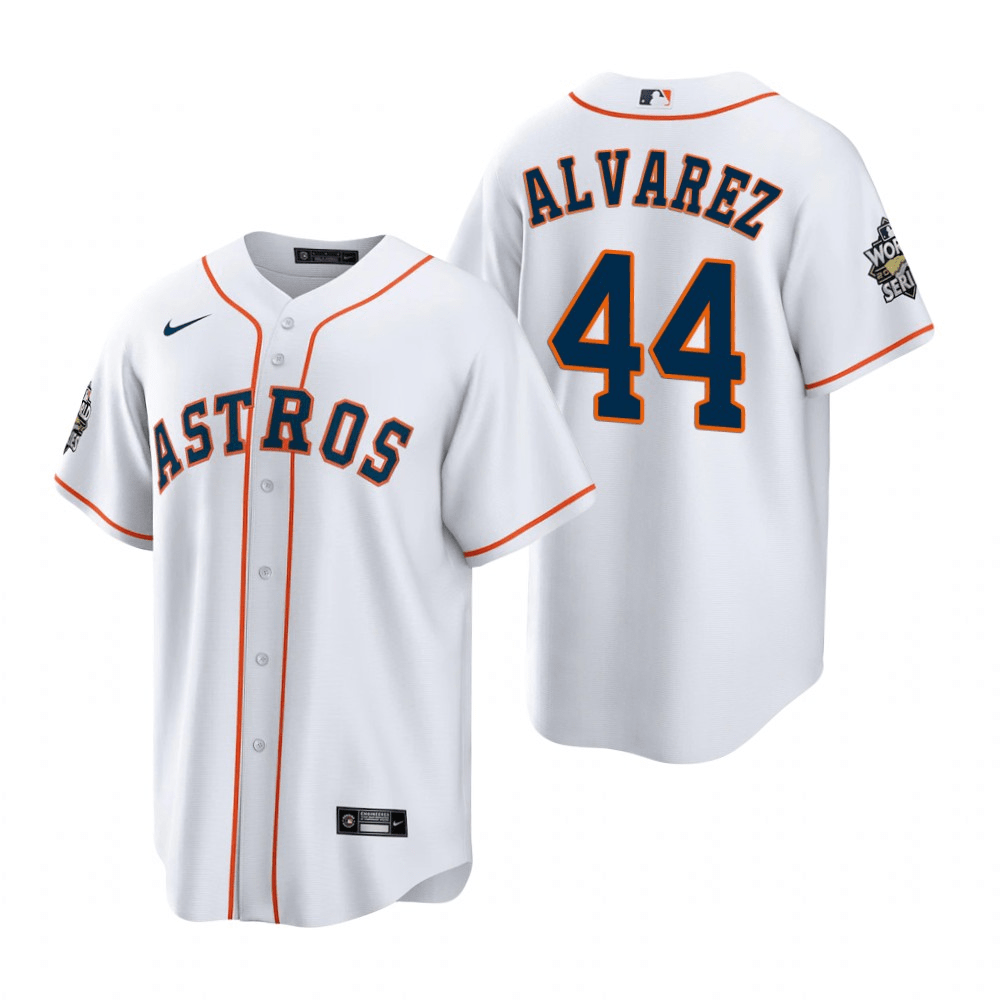 Yordan Alvarez Houston Astros 2022 World Series White Baseball Player Jersey