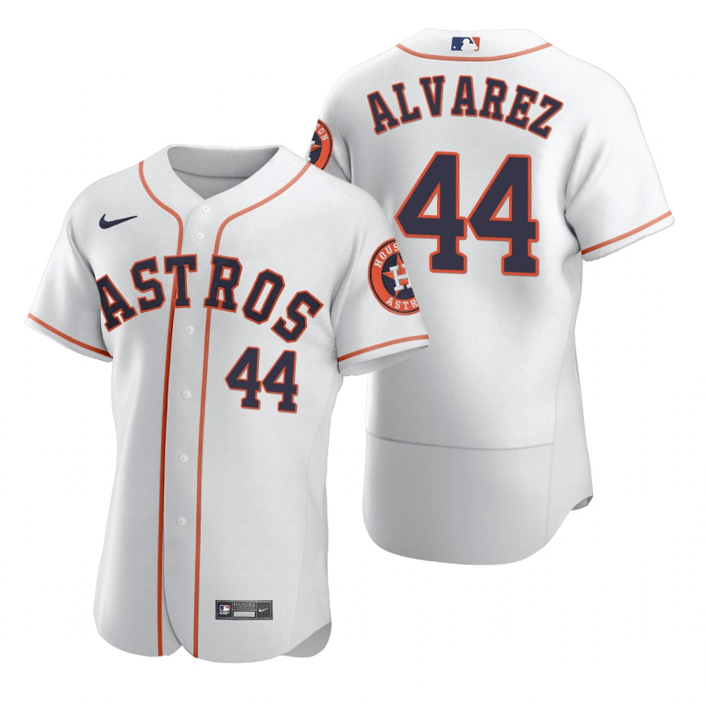 Yordan Alvarez Houston Astros Home White Baseball Player Jersey