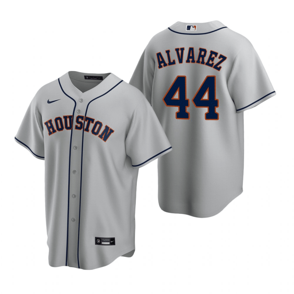 Yordan Alvarez Houston Astros Road Gray Baseball Player Jersey