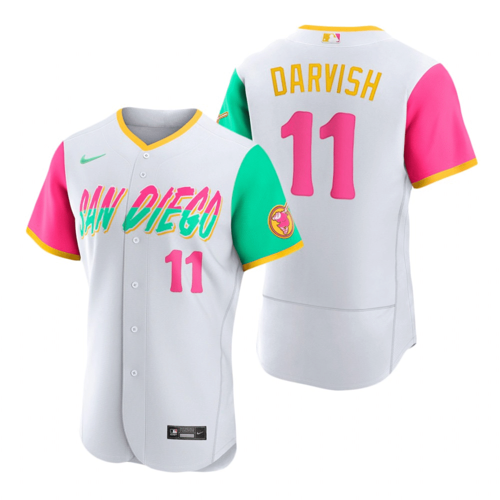 Yu Darvish San Diego Padres 2022 City Connect White Baseball Player Jersey