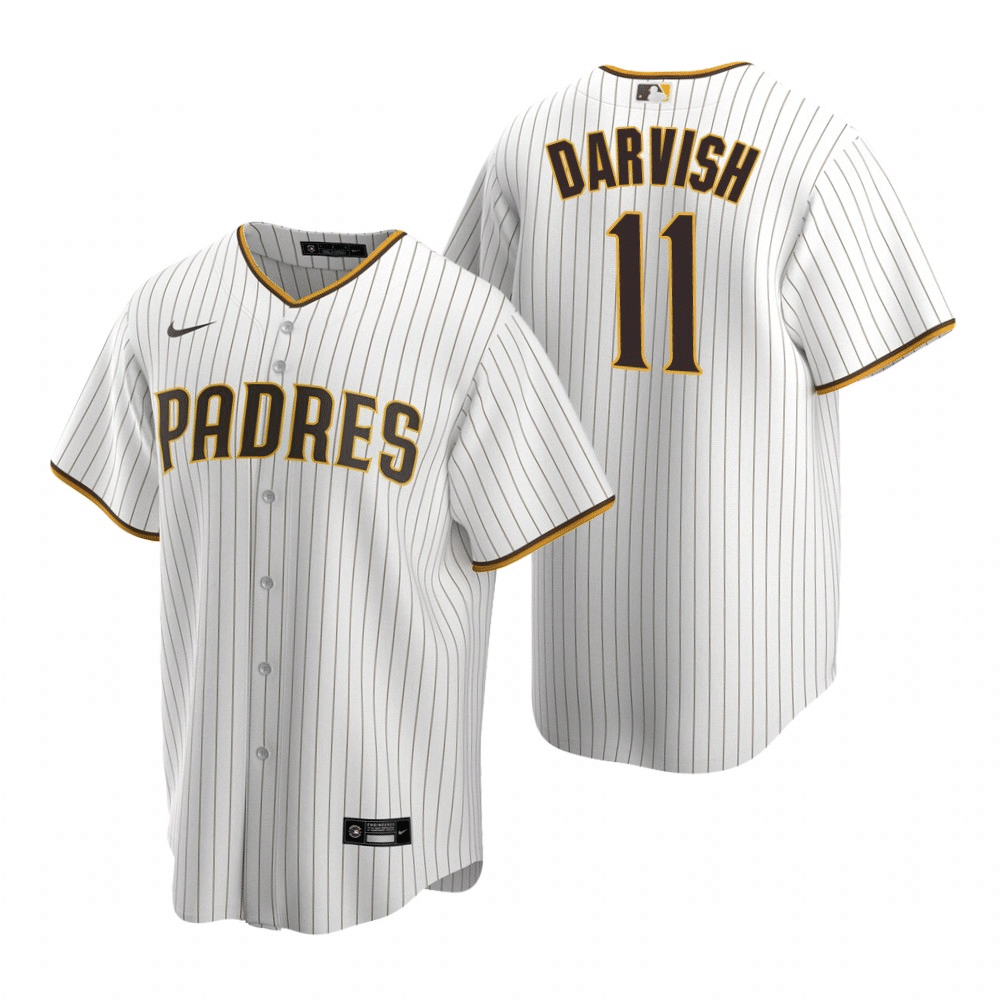 Yu Darvish San Diego Padres Home White Baseball Player Jersey